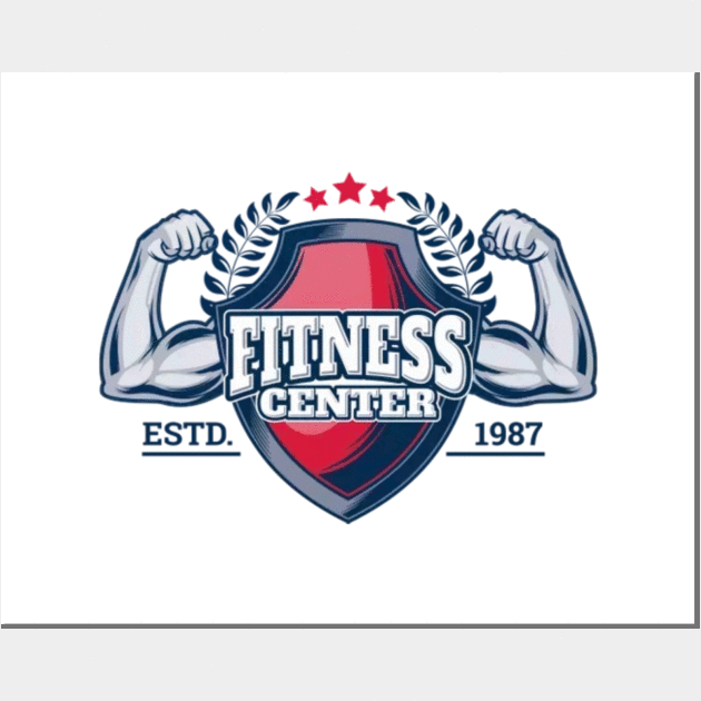 Fitness center estd 1987 Wall Art by Dorran